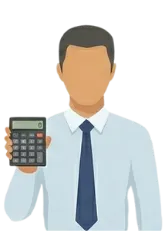 エアコンで悩む人物イラスト