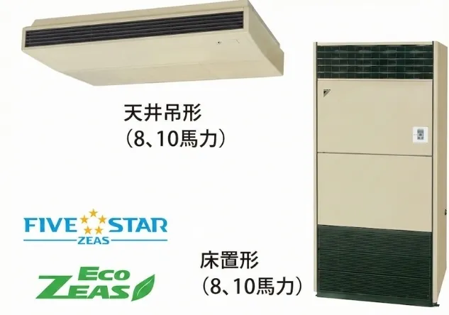 天井吊形　床置き型エアコンのイメージ